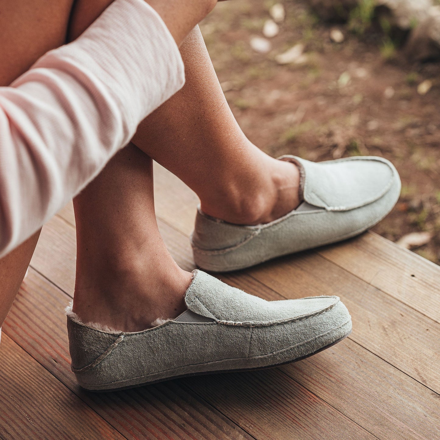 Nohea Slipper - Pale Grey