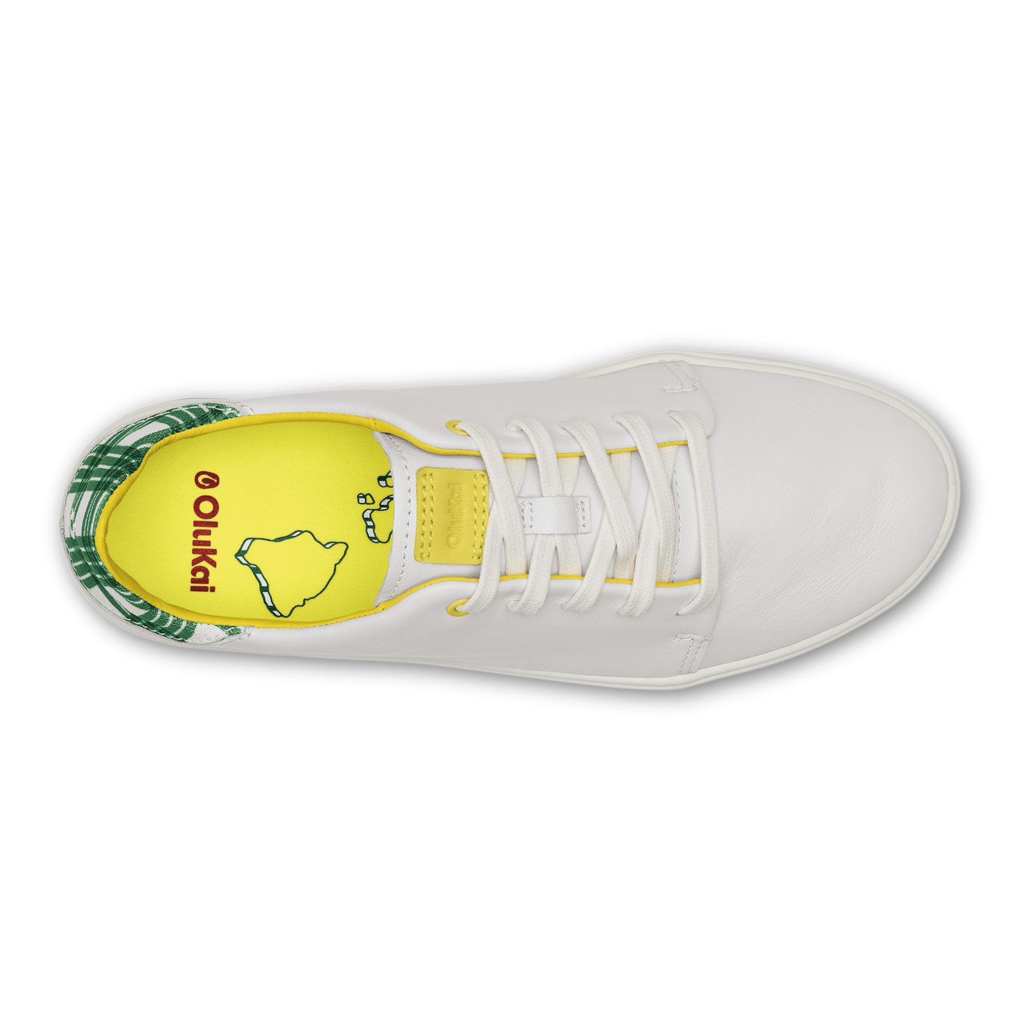 Wailea - Bright White / Medium Green